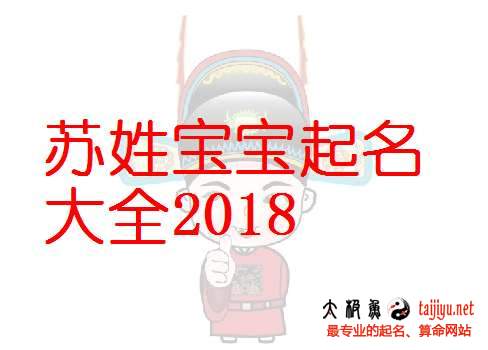 蘇姓男寶寶起名大全,2018狗年好聽的蘇姓女寶寶名字