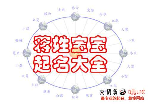 蔣姓女寶寶起名大全,2018狗年蔣姓男寶寶名字大全