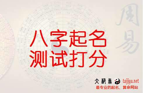 生辰八字起名名字測試打分