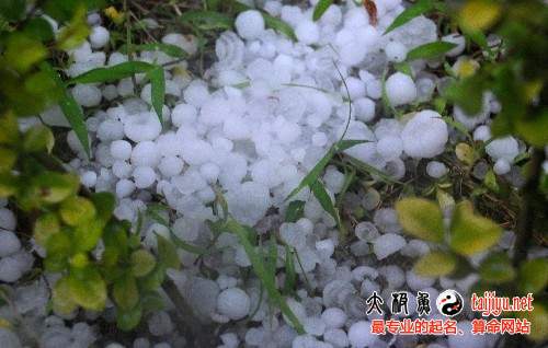 夢(mèng)見下冰雹