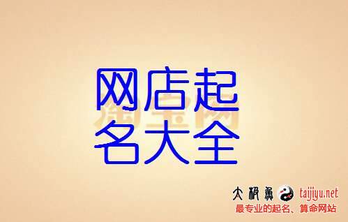 好聽的網店名字創意大全,網絡公司名字