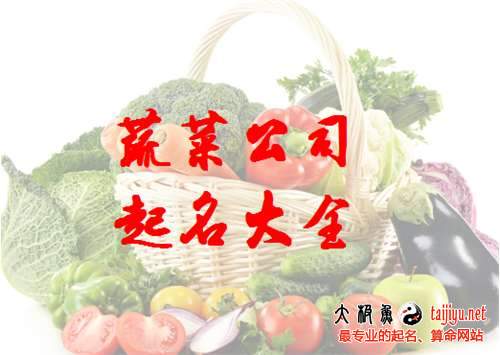 最新蔬菜公司起名大全