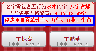 太極魚手機版,私人定制五行五格生肖輩分字