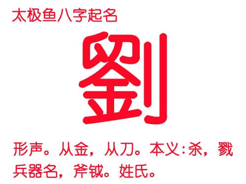 姓氏“劉”字五行到底屬金還是屬火?