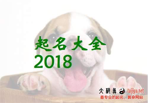 2018屬狗寶寶起名禁忌