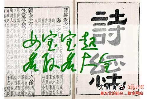 出自《詩經》的最美女孩名字大全