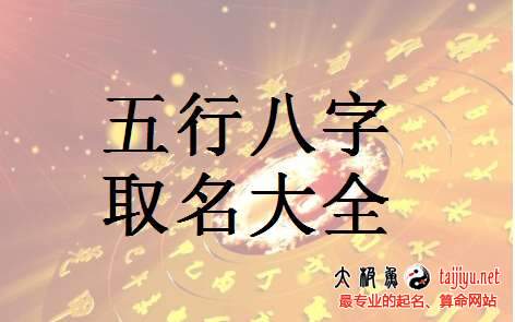豬年生辰八字五行起名取名