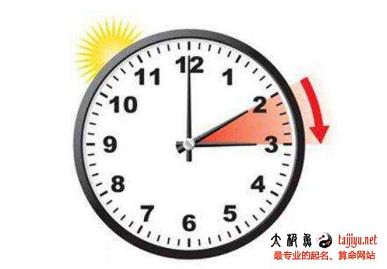 國外出生寶寶八字起名之夏令時問題