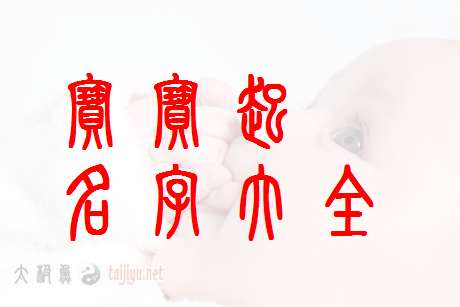 寶寶起名大全
