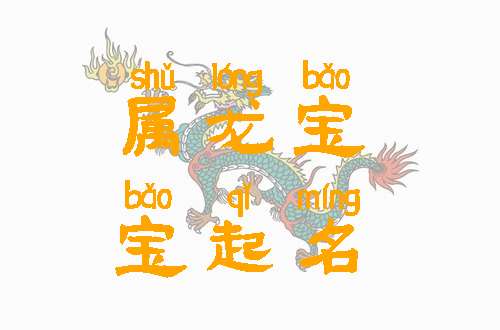 屬龍姓王寶寶起名大全