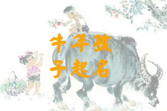 屬牛寶寶起名大全