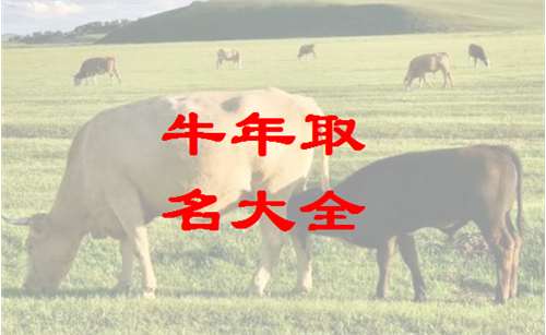 屬牛寶寶起名大全
