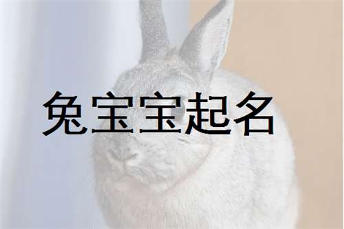 屬兔尹姓寶寶起名大全