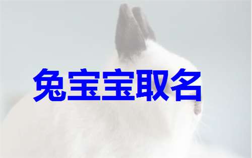 屬兔紀(jì)姓寶寶起名大全
