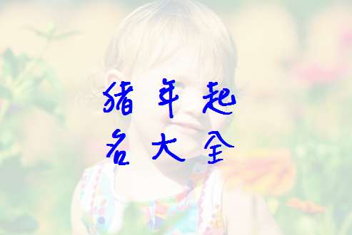 屬豬姓莊寶寶起名大全