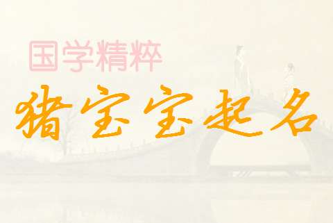 屬豬蒙姓寶寶起名大全