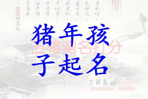 屬豬武姓寶寶起名大全